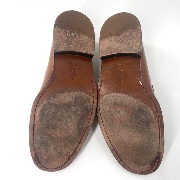 COLE HAAN AIR DELANCY MEN'S COMFORT LOAFERS LEATHER BROWN US SZ 8.5 MEDIUM - Picture 5 of 7